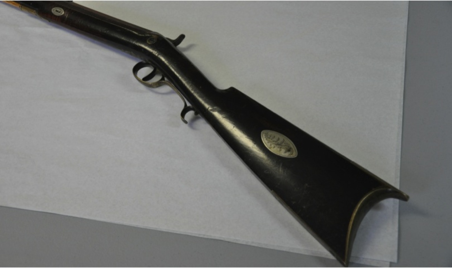 Detail 2 of Edwin Wesson Caplock Rifle 1840