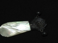 Silver and mother-of-pearl baby rattle 1870